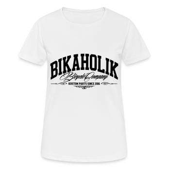 Stripes - Frauen T-Shirt atmungsaktiv - Weiß - Vorne - AI Model Female 172 dark (172cm)
