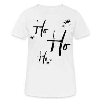Ho Ho Ho - Frauen T-Shirt atmungsaktiv - Weiß - Vorne - AI Model Female 172 dark (172cm)