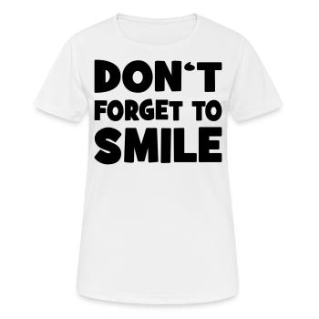 Sourire - T-shirt respirant Femme - blanc - Devant - AI Model Female 172 dark (172cm)