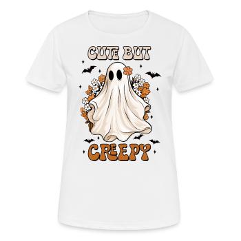 Halloween Cute But Creepy - Frauen T-Shirt atmungsaktiv - Weiß - Vorne - AI Model Female 172 dark (172cm)