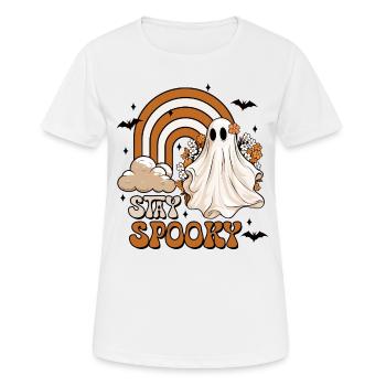 Halloween Stay Spooky - Women's Breathable T-Shirt - white - Front - AI Model Female 172 dark (172cm)