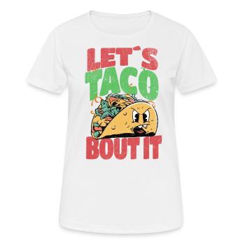 Taco - Frauen T-Shirt atmungsaktiv - Weiß - Vorne - AI Model Female 172 dark (172cm)