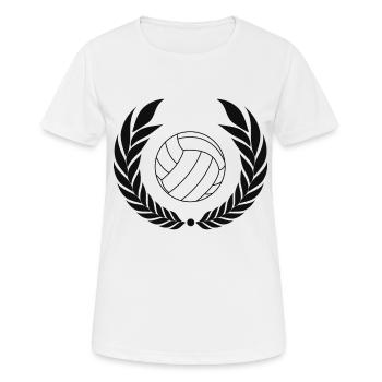 Volleyball - Women's Breathable T-Shirt - white - Front - AI Model Female 172 dark (172cm)