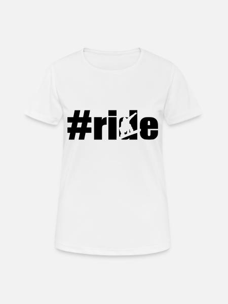 ride snowboarder x - Women's Breathable T-Shirt - white
