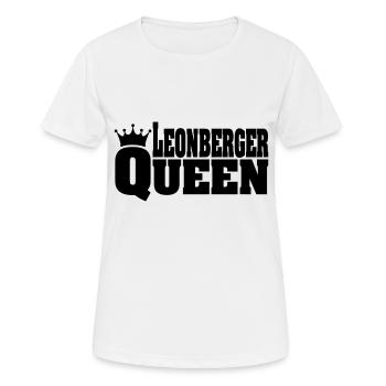 LEONBERGER QUEEN - Women's Breathable T-Shirt - white - Front - AI Model Female 172 dark (172cm)
