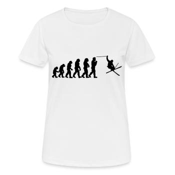 Ski Evolution - T-shirt respirant Femme - blanc - Devant - AI Model Female 172 dark (172cm)