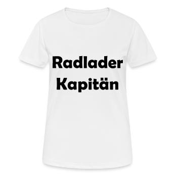 Capitaine de chargeuse sur pneus - T-shirt respirant Femme - blanc - Devant - AI Model Female 172 dark (172cm)