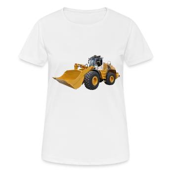 Radlader - Frauen T-Shirt atmungsaktiv - Weiß - Vorne - AI Model Female 172 dark (172cm)