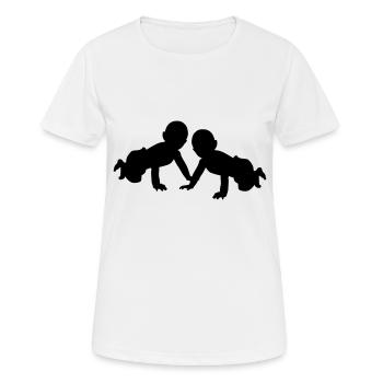 Bébé - T-shirt respirant Femme - blanc - Devant - AI Model Female 172 dark (172cm)