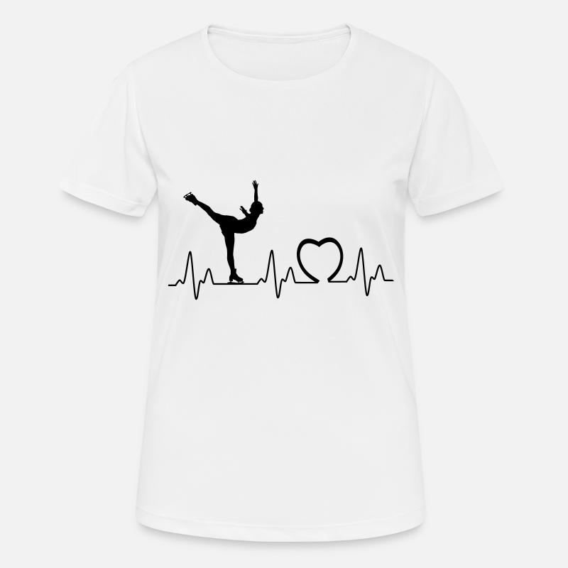 Heartbeat with heart eis3 - Women's Breathable T-Shirt - white