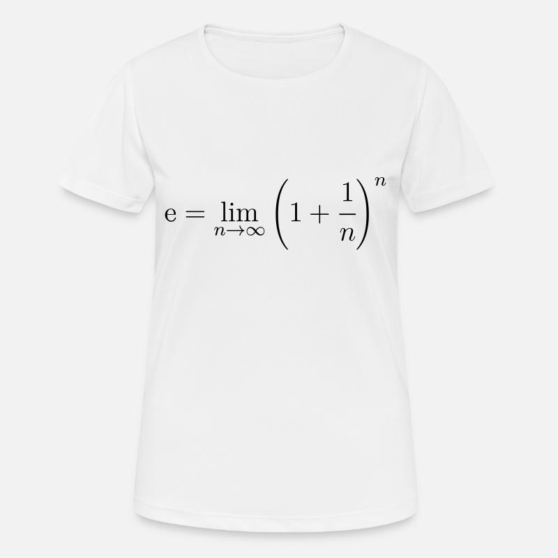 Euler's number - Women's Breathable T-Shirt - white