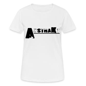 AbstraKt - Frauen T-Shirt atmungsaktiv - Weiß - Vorne - AI Model Female 172 dark (172cm)