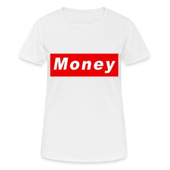 Geld - Frauen T-Shirt atmungsaktiv - Weiß - Vorne - AI Model Female 172 dark (172cm)