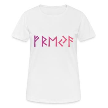 Freya Runes - Women's Breathable T-Shirt - white - Front - AI Model Female 172 dark (172cm)