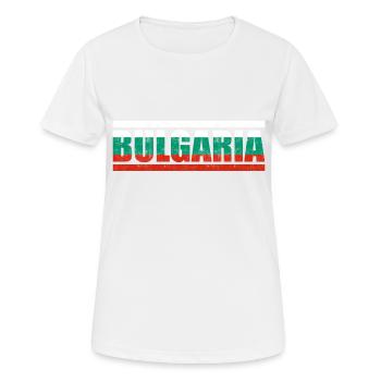 Bulgarie - T-shirt respirant Femme - blanc - Devant - AI Model Female 172 dark (172cm)