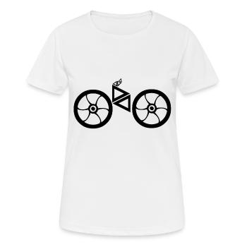 cycling - Women's Breathable T-Shirt - white - Front - AI Model Female 172 dark (172cm)