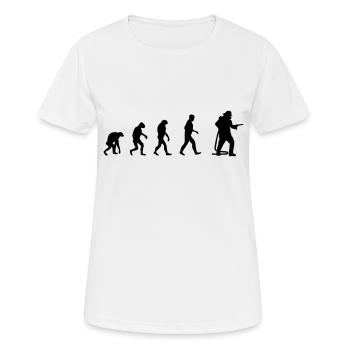 Firefighter Evolution Volunteer Fire Department - Women's Breathable T-Shirt - white - Front - AI Model Female 172 dark (172cm)