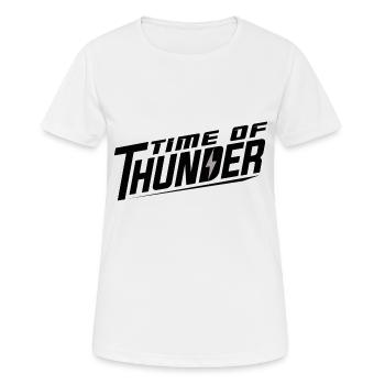 FLASH VARIATIONEN - Frauen T-Shirt atmungsaktiv - Weiß - Vorne - AI Model Female 172 dark (172cm)
