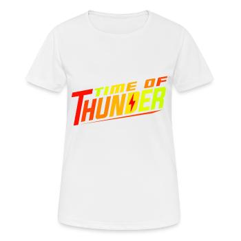 COLORMIX POWER - Frauen T-Shirt atmungsaktiv - Weiß - Vorne - AI Model Female 172 dark (172cm)