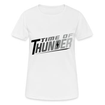 COLORMIX POWER - Frauen T-Shirt atmungsaktiv - Weiß - Vorne - AI Model Female 172 dark (172cm)