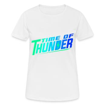 COLORMIX POWER - Frauen T-Shirt atmungsaktiv - Weiß - Vorne - AI Model Female 172 dark (172cm)