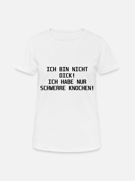Schwerre knochen - Frauen T-Shirt atmungsaktiv - Weiß