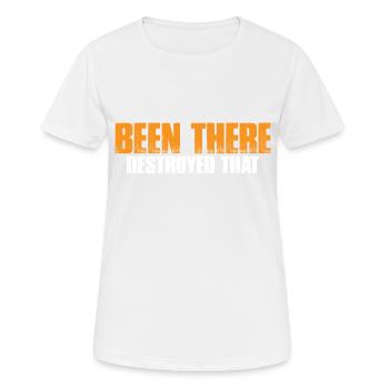 Been There Destroyed That 11 - Women's Breathable T-Shirt - white - Front - AI Model Female 172 dark (172cm)