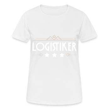 Logistiker Beruf - Frauen T-Shirt atmungsaktiv - Weiß - Vorne - AI Model Female 172 dark (172cm)