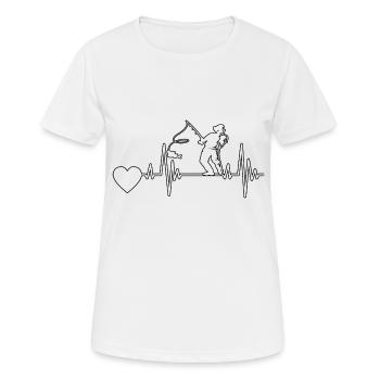 Fishing Fishing Fishing hooks - Women's Breathable T-Shirt - white - Front - AI Model Female 172 dark (172cm)