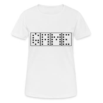 Jeu PC de jeu - T-shirt respirant Femme - blanc - Devant - AI Model Female 172 dark (172cm)