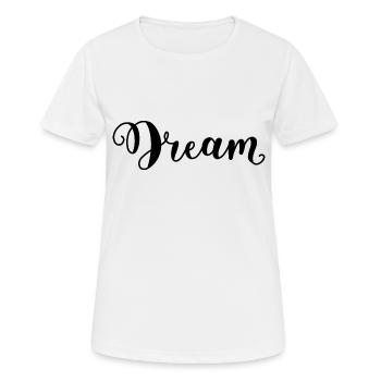 Traum - Frauen T-Shirt atmungsaktiv - Weiß - Vorne - AI Model Female 172 dark (172cm)