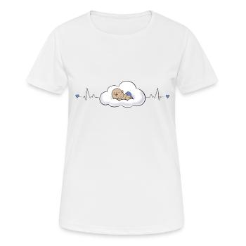 Baby - Frauen T-Shirt atmungsaktiv - Weiß - Vorne - AI Model Female 172 dark (172cm)