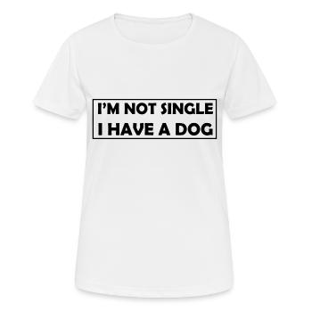 Hund Dog - Frauen T-Shirt atmungsaktiv - Weiß - Vorne - AI Model Female 172 dark (172cm)