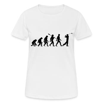 Evolution Golf - Golfeur - T-shirt respirant Femme - blanc - Devant - AI Model Female 172 dark (172cm)
