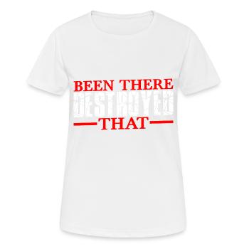 Been There Destroyed That 13 - Women's Breathable T-Shirt - white - Front - AI Model Female 172 dark (172cm)