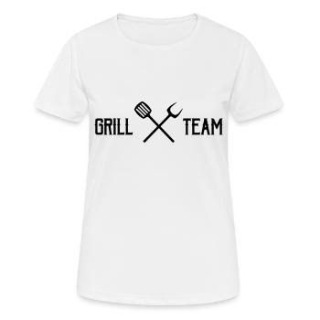 grill team - Frauen T-Shirt atmungsaktiv - Weiß - Vorne - AI Model Female 172 dark (172cm)