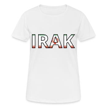 Drapeau Irak - T-shirt respirant Femme - blanc - Devant - AI Model Female 172 dark (172cm)