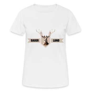 Sauerland Hirsch 01 - T-shirt respirant Femme - blanc - Devant - AI Model Female 172 dark (172cm)