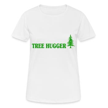 Nature Lover Cool Saying Humor Forest - Women's Breathable T-Shirt - white - Front - AI Model Female 172 dark (172cm)