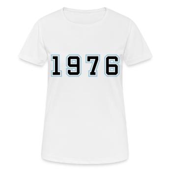 1976 Year Birthday - Women's Breathable T-Shirt - white - Front - AI Model Female 172 dark (172cm)