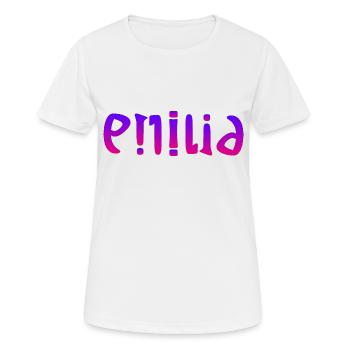 Emilia - Women's Breathable T-Shirt - white - Front - AI Model Female 172 dark (172cm)