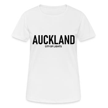 Auckland - City of Lights - New Zealand Neuseeland - Women's Breathable T-Shirt - white - Front - AI Model Female 172 dark (172cm)