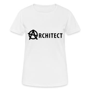 Architect - Frauen T-Shirt atmungsaktiv - Weiß - Vorne - AI Model Female 172 dark (172cm)