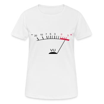vu meter ii FR - T-shirt respirant Femme - blanc - Devant - AI Model Female 172 dark (172cm)