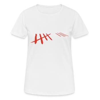 zählen - Frauen T-Shirt atmungsaktiv - Weiß - Vorne - AI Model Female 172 dark (172cm)