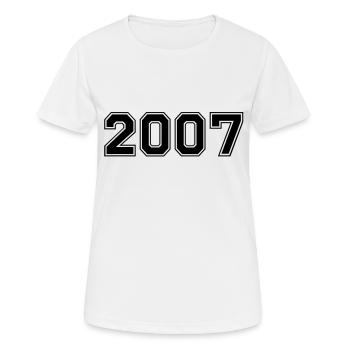 2007 - T-shirt respirant Femme - blanc - Devant - AI Model Female 172 dark (172cm)