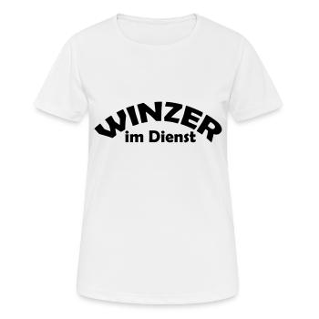 winzer im dienst - Frauen T-Shirt atmungsaktiv - Weiß - Vorne - AI Model Female 172 dark (172cm)
