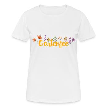 Gartenfee - Frauen T-Shirt atmungsaktiv - Weiß - Vorne - AI Model Female 172 dark (172cm)