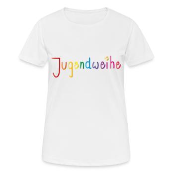 Youth Consecration - Lettering with Heart - Women's Breathable T-Shirt - white - Front - AI Model Female 172 dark (172cm)