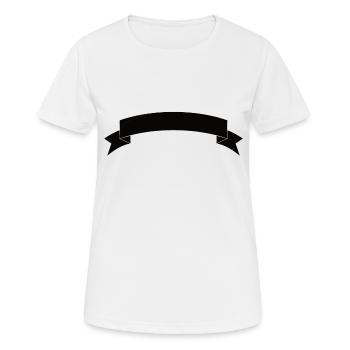 Banner pennant black - Women's Breathable T-Shirt - white - Front - AI Model Female 172 dark (172cm)